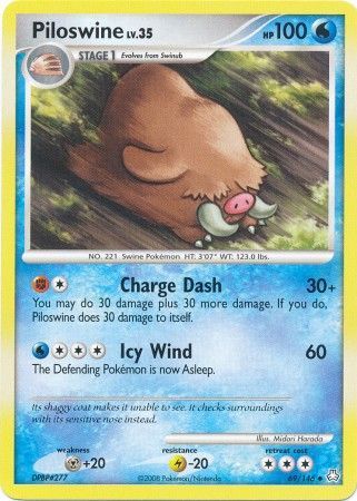 Piloswine 69 146 Uncommon Diamond Pearl Legends Awakened Singles Piloswine 69 146 Uncommon Diamond Pearl Legends Awakened Singles