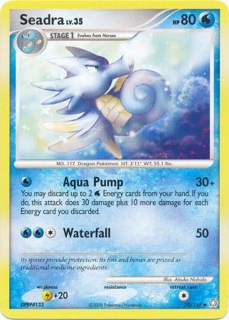 Seadra 70 146 Uncommon Diamond Pearl Legends Awakened Singles Seadra 70 146 Uncommon Diamond Pearl Legends Awakened Singles