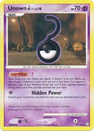 Unown 82 146 Uncommon Diamond Pearl Legends Awakened Singles Unown 82 146 Uncommon Diamond Pearl Legends Awakened Singles