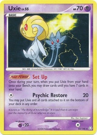 Mavin  Pokemon Cards Azelf, Mesprit, Uxie LV.X Holo 140/143/146 Legends  Awakened (EX)