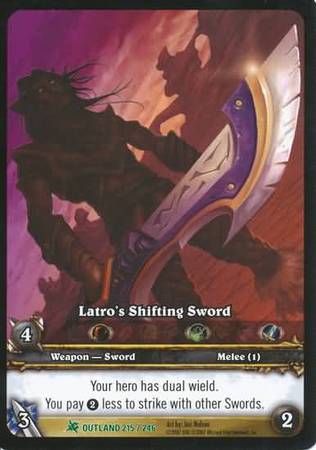 Latro s Shifting Sword Extended Art EA 215 World of Warcraft Promo Singles Latro s Shifting Sword Extended Art EA 215 World of Warcraft Promo Singles