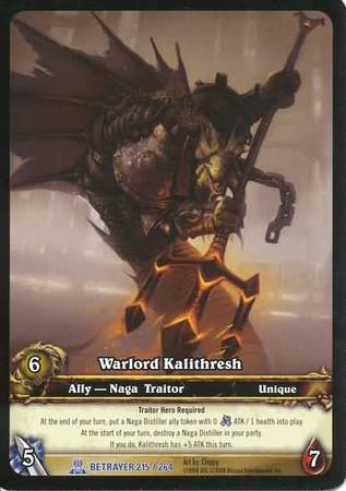 Warlord Kalithresh Extended Art EA 215 World of Warcraft Promo Singles Warlord Kalithresh Extended Art EA 215 World of Warcraft Promo Singles