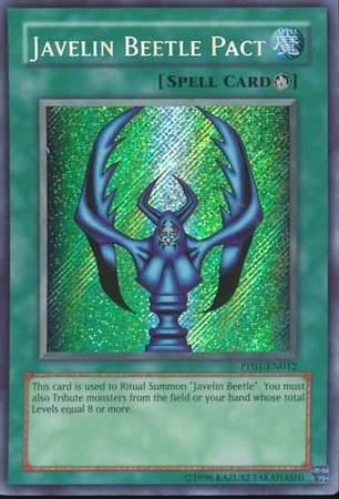 Javelin Beetle Pact PP01 EN012 Secret Rare Javelin Beetle Pact PP01 EN012 Secret Rare