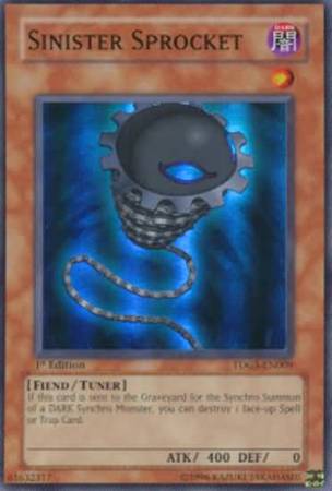 Sinister Sprocket TDGS EN009 Super Rare 1st Edition The Duelist Genesis TDGS 1st Edition Singles Sinister Sprocket TDGS EN009 Super Rare 1st Edition The Duelist Genesis TDGS 1st Edition Singles