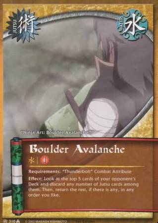 Boulder Avalanche 310 Common Naruto Lineage of the Legends Boulder Avalanche 310 Common Naruto Lineage of the Legends