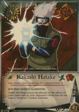 Kakashi Hatake Eye That Detects Falsehood N 377 Super Rare Kakashi Hatake Eye That Detects Falsehood N 377 Super Rare