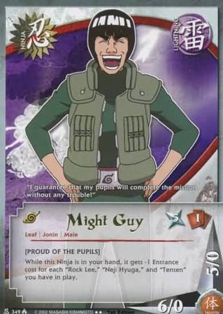 Might Guy 349 Rare Naruto Lineage of the Legends Might Guy 349 Rare Naruto Lineage of the Legends