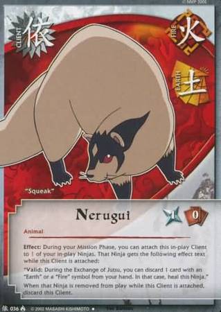Nerugui 036 Uncommon Naruto Lineage of the Legends Nerugui 036 Uncommon Naruto Lineage of the Legends