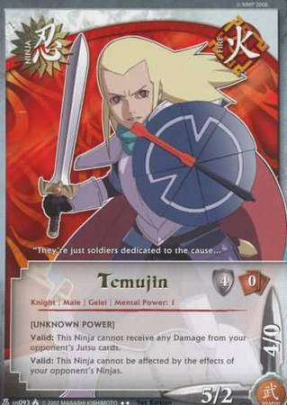 Temujin us093 Rare Naruto Lineage of the Legends Temujin us093 Rare Naruto Lineage of the Legends