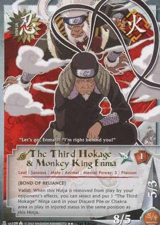 The Third Hokage Monkey King Enma us109 Rare The Third Hokage Monkey King Enma us109 Rare