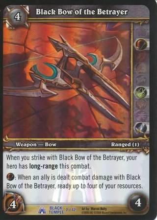 Black Bow of the Betrayer 7 12 Rare WoW Black Temple Raid Treasure Black Bow of the Betrayer 7 12 Rare WoW Black Temple Raid Treasure