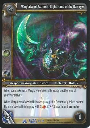 Warglaive of Azzinoth Right Hand of the Betrayer 8 12 Rare WoW Black Temple Raid Treasure Warglaive of Azzinoth Right Hand of the Betrayer 8 12 Rare WoW Black Temple Raid Treasure