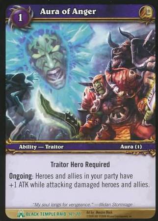 Aura of Anger 14 Uncommon WoW Black Temple Raid Treasure Aura of Anger 14 Uncommon WoW Black Temple Raid Treasure