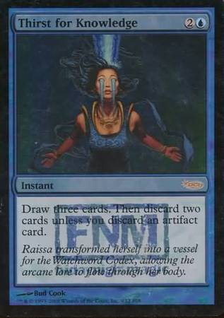 Thirst for Knowledge FNM Foil Promo Magic The Gathering Promo Cards Thirst for Knowledge FNM Foil Promo Magic The Gathering Promo Cards