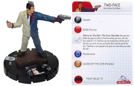 Two Face 007 Arkham Asylum DC Heroclix Two Face 007 Arkham Asylum DC Heroclix