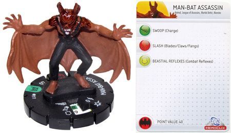 Man Bat Assassin 017 Arkham Asylum DC Heroclix Man Bat Assassin 017 Arkham Asylum DC Heroclix