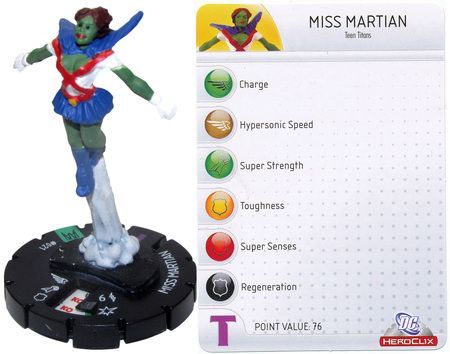Miss Martian 021 Arkham Asylum DC Heroclix DC Arkham Asylum Miss Martian 021 Arkham Asylum DC Heroclix DC Arkham Asylum