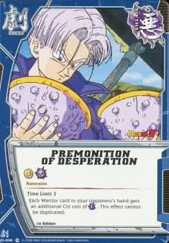 Premonition of Desperation EV 030 Common Dragon Ball The Awakening Premonition of Desperation EV 030 Common Dragon Ball The Awakening
