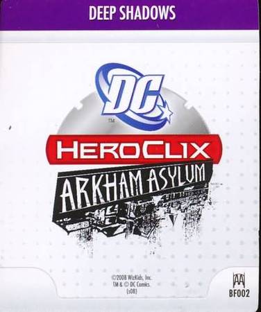 Deep Shadows BF002 Arkham Asylum DC Heroclix DC Arkham Asylum Deep Shadows BF002 Arkham Asylum DC Heroclix DC Arkham Asylum