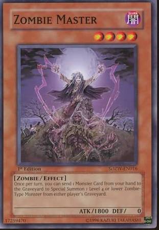 Zombie Master SDZW EN016 Common 1st Edition Structure Deck Zombie World 1st Edition Singles Zombie Master SDZW EN016 Common 1st Edition Structure Deck Zombie World 1st Edition Singles