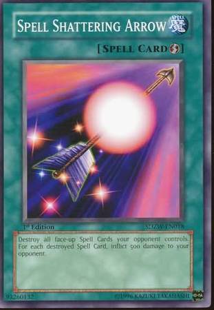Spell Shattering Arrow SDZW EN018 Common 1st Edition Spell Shattering Arrow SDZW EN018 Common 1st Edition