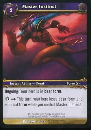 Master Instinct 25 268 Common WoW Drums of War Master Instinct 25 268 Common WoW Drums of War