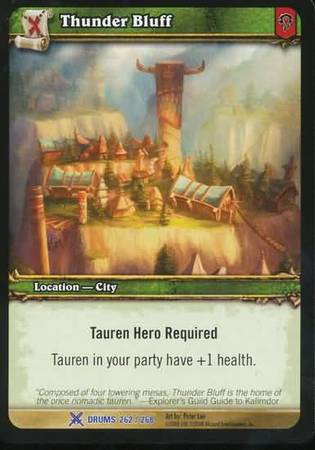 Thunder Bluff 262 268 Rare WoW Drums of War Thunder Bluff 262 268 Rare WoW Drums of War
