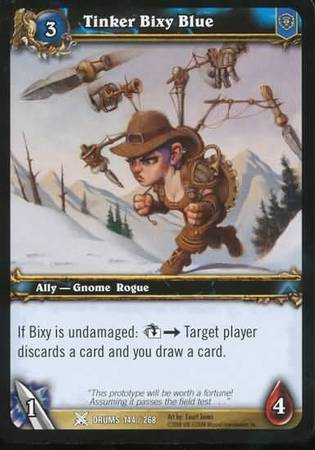 Tinker Bixy Blue 144 268 Common WoW Drums of War Tinker Bixy Blue 144 268 Common WoW Drums of War