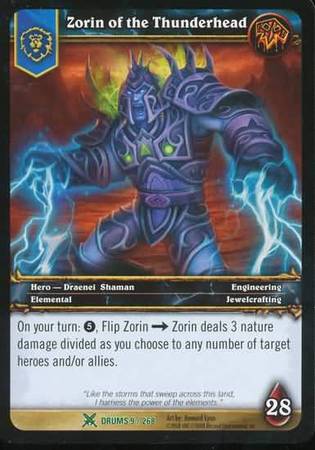 Zorin of the Thunderhead 9 268 Uncommon WoW Drums of War Zorin of the Thunderhead 9 268 Uncommon WoW Drums of War