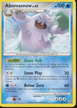 Abomasnow 12 100 Rare Abomasnow 12 100 Rare