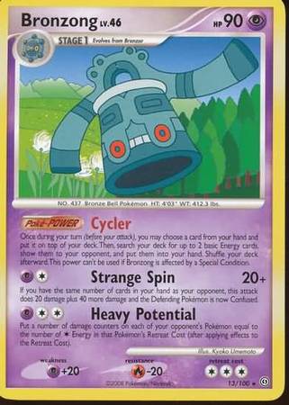 Bronzong 13 100 Rare Diamond Pearl Stormfront Singles Bronzong 13 100 Rare Diamond Pearl Stormfront Singles