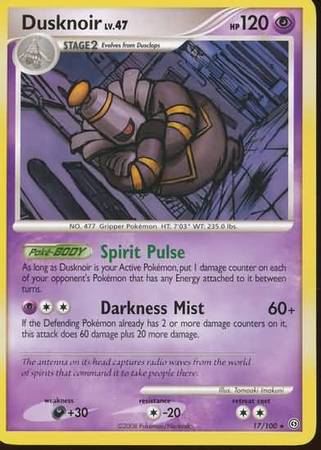 Dusknoir 17 100 Rare Dusknoir 17 100 Rare