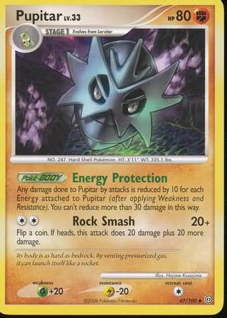 Pupitar 47 100 Uncommon Diamond Pearl Stormfront Singles Pupitar 47 100 Uncommon Diamond Pearl Stormfront Singles