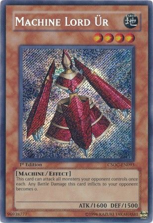Machine Lord Ur CSOC EN093 Secret Rare 1st Edition Machine Lord Ur CSOC EN093 Secret Rare 1st Edition