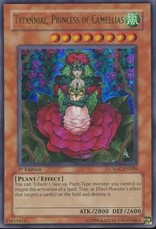 Tytannial Princess of Camellias CSOC EN029 Ultra Rare 1st Edition Crossroads of Chaos CSOC 1st Edition Singles Tytannial Princess of Camellias CSOC EN029 Ultra Rare 1st Edition Crossroads of Chaos CSOC 1st Edition Singles
