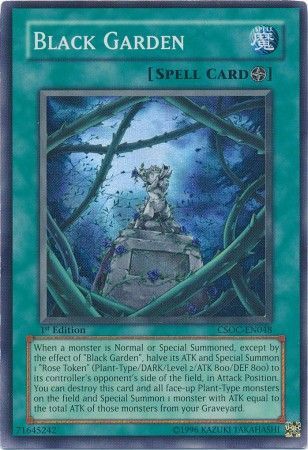 Black Garden CSOC EN048 Super Rare 1st Edition Black Garden CSOC EN048 Super Rare 1st Edition