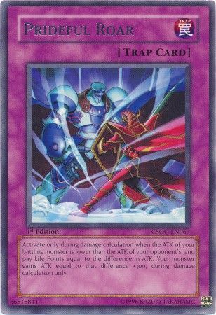 Prideful Roar CSOC EN067 Rare 1st Edition Crossroads of Chaos CSOC 1st Edition Singles Prideful Roar CSOC EN067 Rare 1st Edition Crossroads of Chaos CSOC 1st Edition Singles