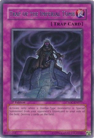 Trap of the Imperial Tomb CSOC EN077 Rare 1st Edition Crossroads of Chaos CSOC 1st Edition Singles Trap of the Imperial Tomb CSOC EN077 Rare 1st Edition Crossroads of Chaos CSOC 1st Edition Singles