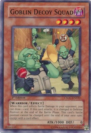 Goblin Decoy Squad CSOC EN032 Common 1st Edition Crossroads of Chaos CSOC 1st Edition Singles Goblin Decoy Squad CSOC EN032 Common 1st Edition Crossroads of Chaos CSOC 1st Edition Singles