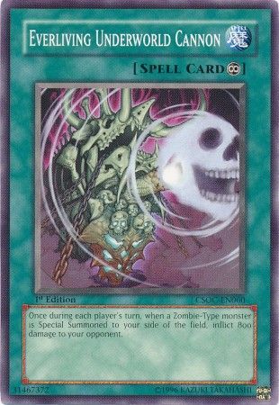 Everliving Underworld Cannon CSOC EN060 Common 1st Edition Everliving Underworld Cannon CSOC EN060 Common 1st Edition