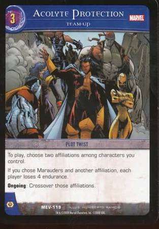 Acolyte Protection Team Up MEV 119 Common Vs System Marvel Evolution Acolyte Protection Team Up MEV 119 Common Vs System Marvel Evolution