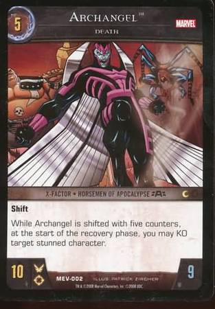 Archangel Death MEV 002 Common Vs System Marvel Evolution Archangel Death MEV 002 Common Vs System Marvel Evolution