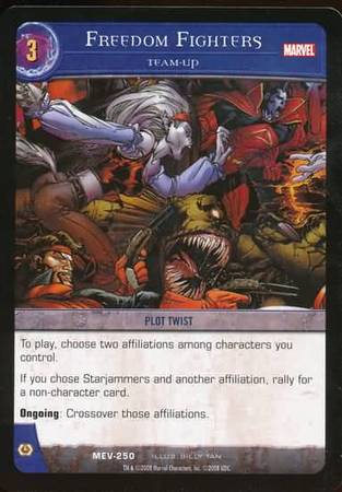 Freedom Fighters Team Up MEV 250 Common Vs System Marvel Evolution Freedom Fighters Team Up MEV 250 Common Vs System Marvel Evolution