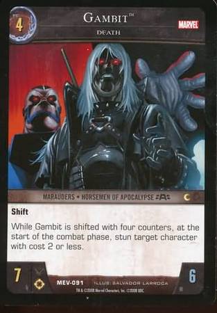 2008 VS System Marvel Evolution - Booster Pack [Base] #MEV-091 - Gambit ( Death)