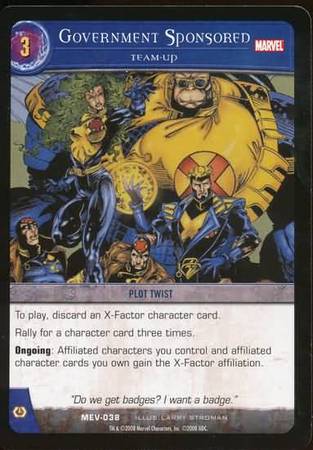 Government Sponsored Team Up MEV 038 Common Vs System Marvel Evolution Government Sponsored Team Up MEV 038 Common Vs System Marvel Evolution