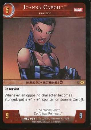 Joanna Cargill Frenzy MEV 094 Common Vs System Marvel Evolution Joanna Cargill Frenzy MEV 094 Common Vs System Marvel Evolution