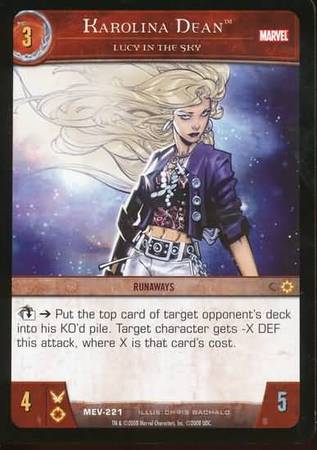 Karolina Dean Lucy in the Sky MEV 221 Common Vs System Marvel Evolution Karolina Dean Lucy in the Sky MEV 221 Common Vs System Marvel Evolution