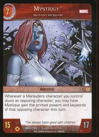 Mystique Mutant Messiah MEV 105 Uncommon Vs System Marvel Evolution Mystique Mutant Messiah MEV 105 Uncommon Vs System Marvel Evolution