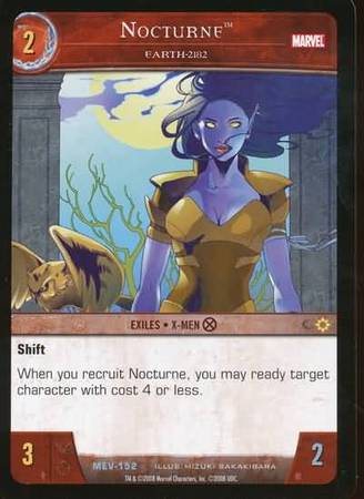Nocturne Earth 2182 MEV 152 Uncommon Vs System Marvel Evolution Nocturne Earth 2182 MEV 152 Uncommon Vs System Marvel Evolution