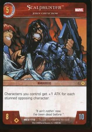 Scalphunter John Greycrow MEV 110 Common Vs System Marvel Evolution Scalphunter John Greycrow MEV 110 Common Vs System Marvel Evolution